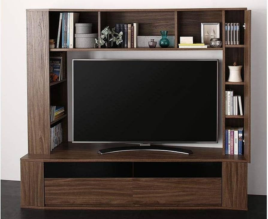 Amazon|どこからでも見やすいプレミアム木目調コーナーテレビボード